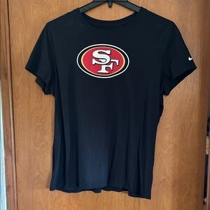 Nike Black and Red SF Logo Tee XL